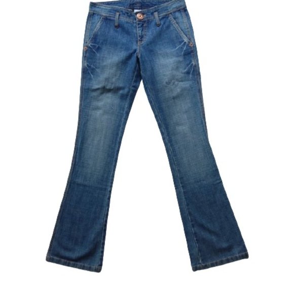 Armani Exchange Medium Wash Bootcut Cotton Jeans- Sz. 4 - Picture 1 of 7